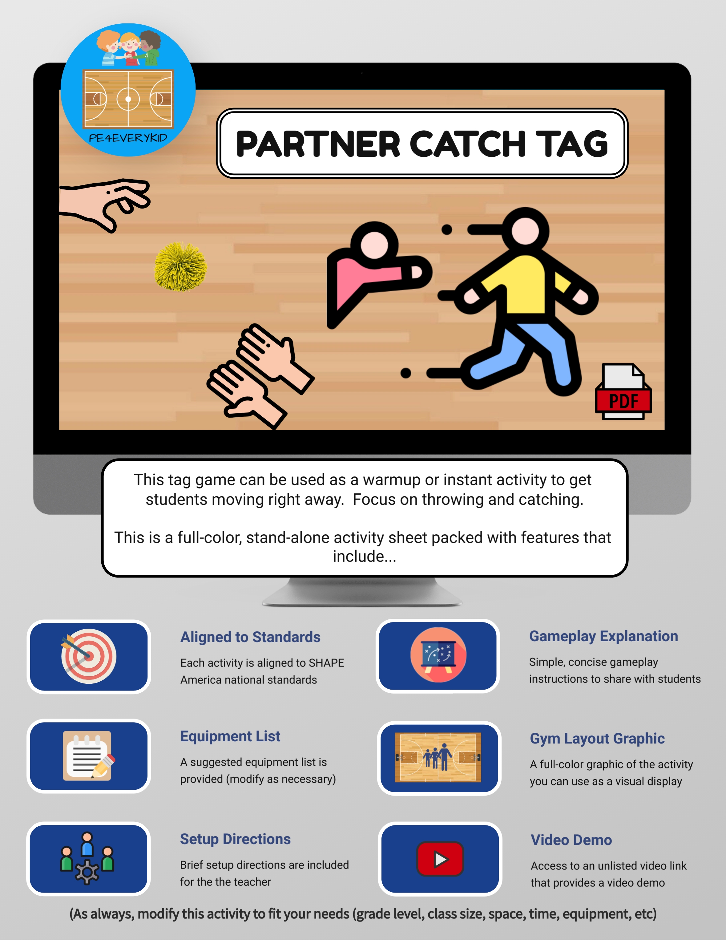 Tag Games - Hot Dog Tag For Elementary PE!